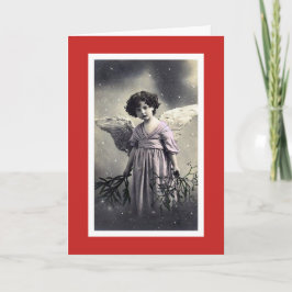 CARTÃO DE NATAL ANJO DA NEVE