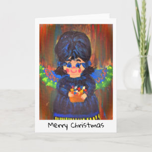 Cartão de Natal - Arte Infantil - Anjo