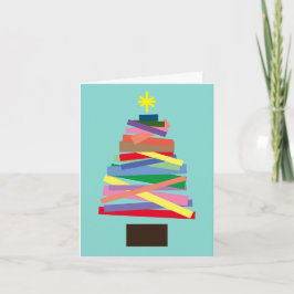 Cartão de Natal - Árvore de Natal Funky