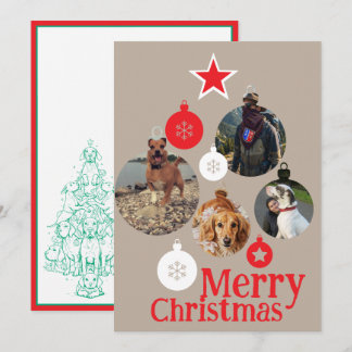 Cartão de Natal Árvore Genealógica Great Danes per