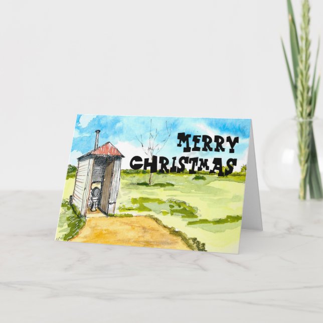 Cartão de Natal Aussie (Frente)