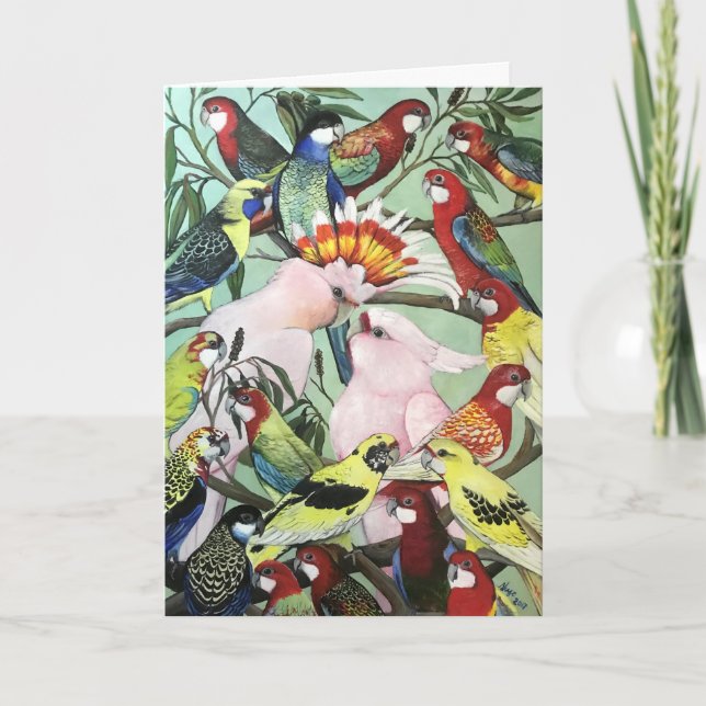 Cartão de Natal australiano Natives (Frente)