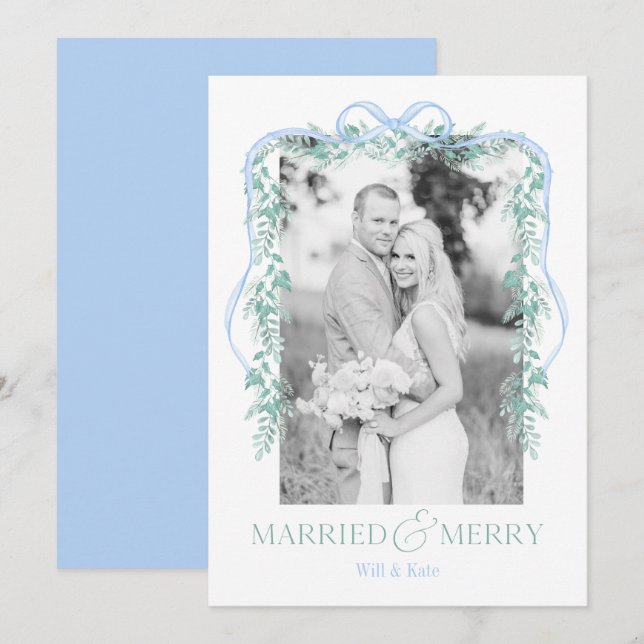 Cartão de Natal Azul para o Avô do Milênio e feliz (Frente/Verso)