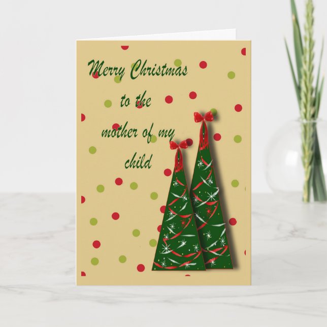 Cartão de Natal Baby Momma (Frente)