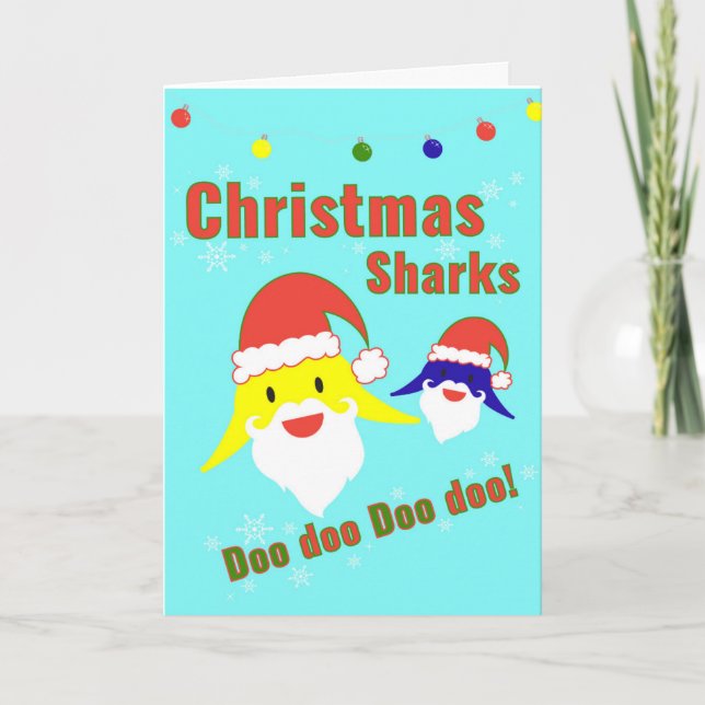 Cartão de Natal Baby Shark (Frente)