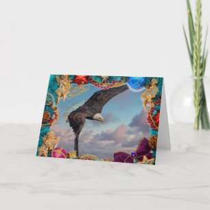 Cartão de Natal Bald Eagle