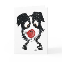 Cartão de Natal Bauble Pup