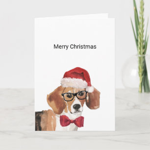 Cartão de Natal Beagle