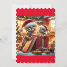 Cartão de Natal Beardie