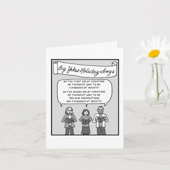 Cartão de Natal Big Yikes: 12 Dias de Natal (Planta pequena)