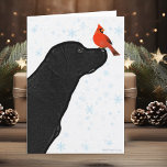 Cartão de Natal Black Labrador<br><div class="desc">Cartão de Natal Black Labrador</div>