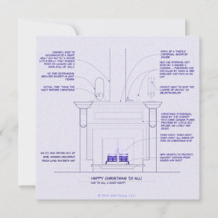 Cartão de Natal Blueprint