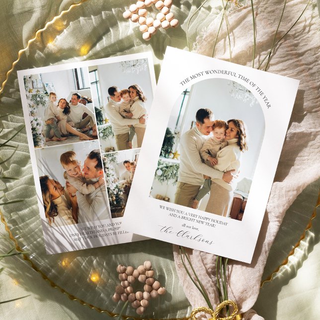 Cartão de Natal Boho Moderno (Criador carregado)