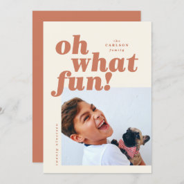 Cartão de Natal Bold Typografia Colorblock