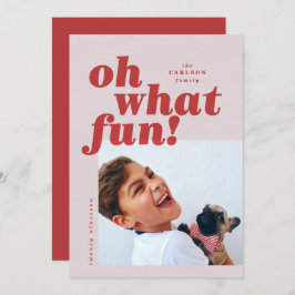 Cartão de Natal Bold Typografia Colorblock