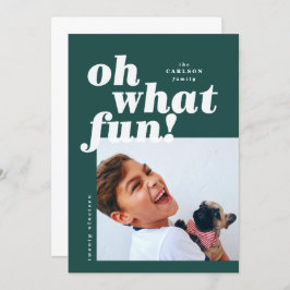 Cartão de Natal Bold Typography Colorblock