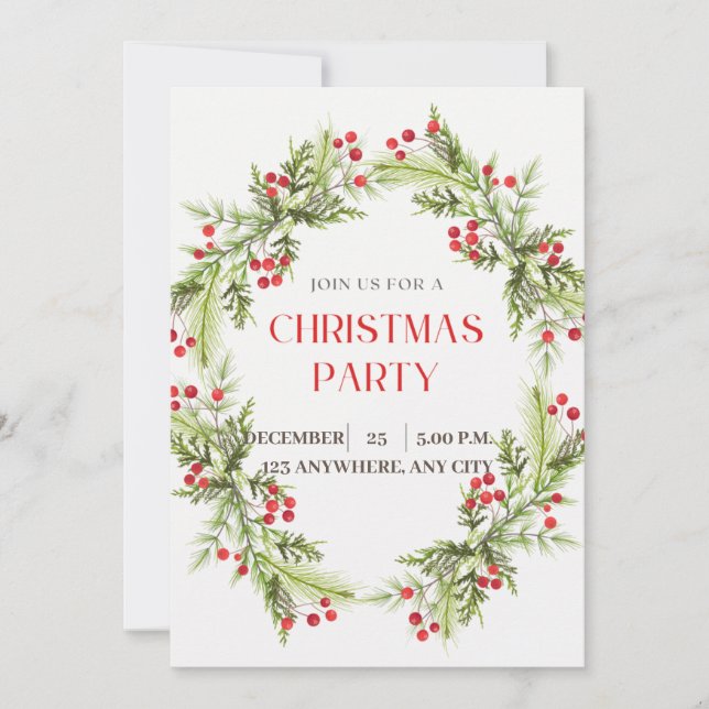 Cartão de Natal Bonito (Frente)