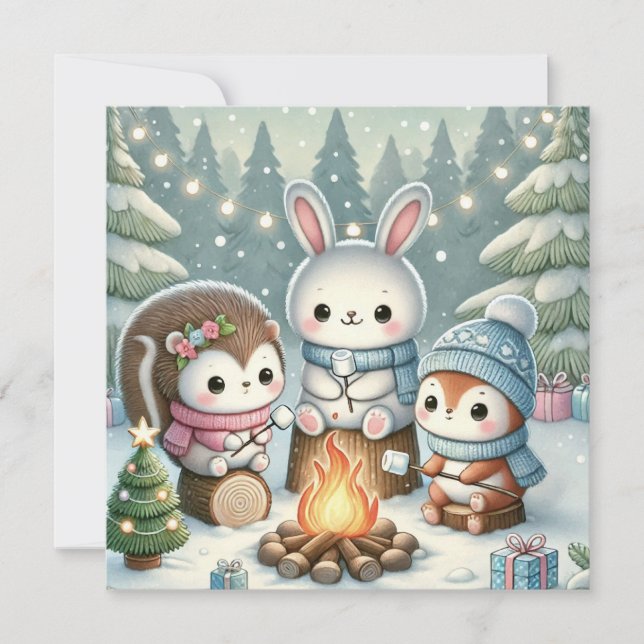 Cartão de Natal bonito (Frente)