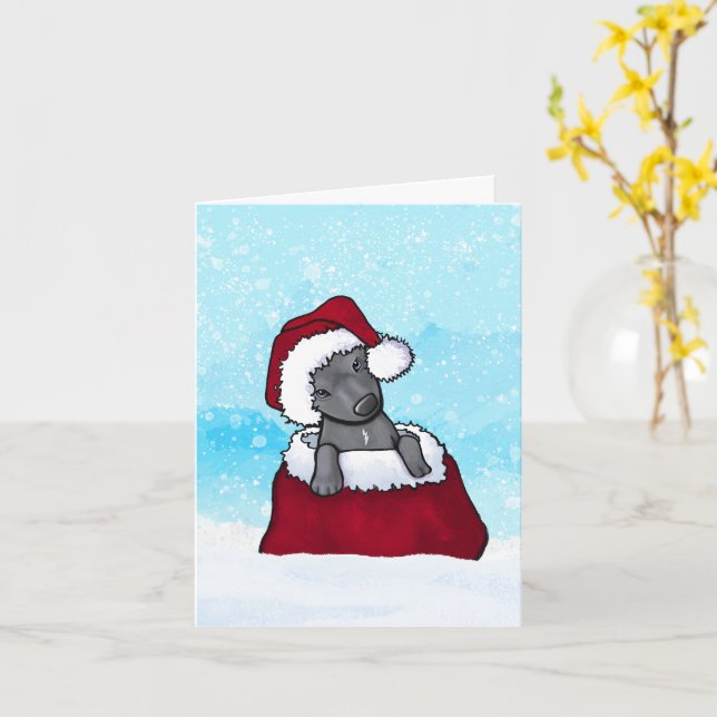 Cartão de Natal Bonito (Flor Amarela)