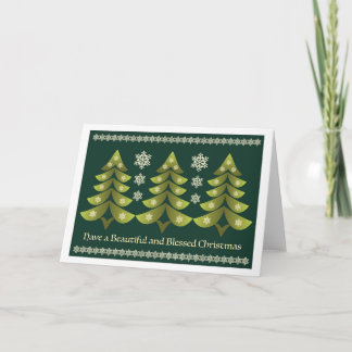 Cartão de Natal bonito e abençoado