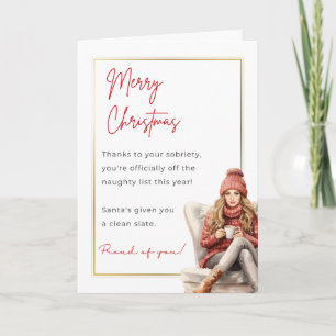 Cartão de Natal Bonito e Sobriedade