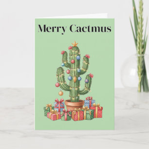 Cartão de Natal - Cactmus Feliz
