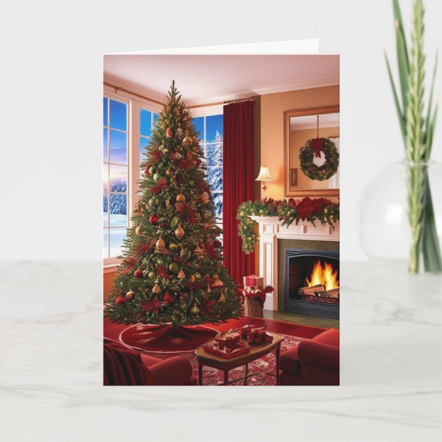 Cartão de Natal Caloroso (Frente)