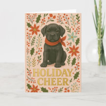 Cartão de Natal Cane Corso