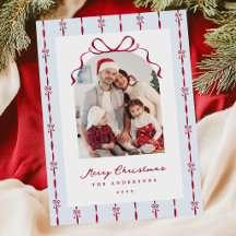 Cartão de Natal Caprichoso de Foto de Férias