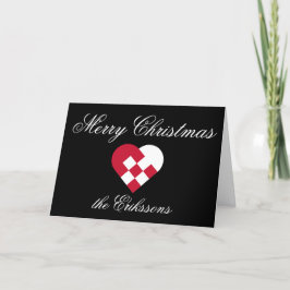 Cartão de Natal Cardíaco Personalizado Yule