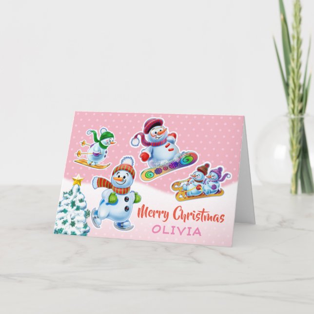 Cartão de Natal - cartão de identidade personaliza (Frente)