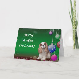 Cartão de Natal Cavalier King Charles Spaniel