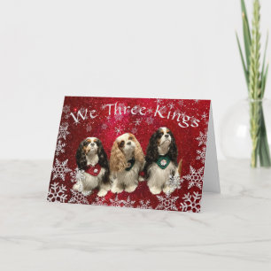 Cartão de Natal Cavalier King Charles Spaniel