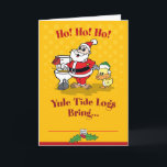 Cartão de Natal cb108 do papai noel<br><div class="desc">Cartão de Natal engraçado do papai noel. Cartões de natal.</div>