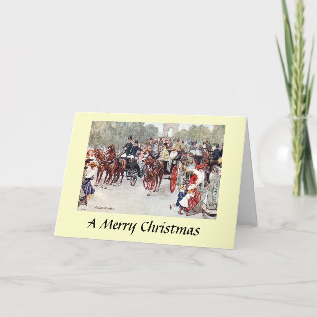 Cartão de Natal - Champs-Élysées, Paris (Frente)