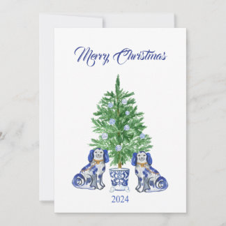 Cartão de Natal Chinoiserie Staffordshire