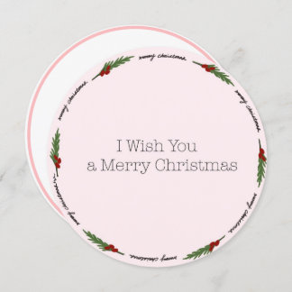 Cartão de Natal Círculo