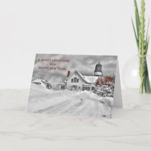 Cartão de Natal claro de Elizabeth do cabo