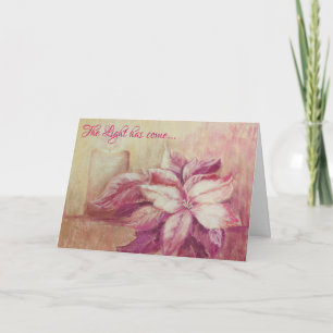 Cartão de Natal Claro e Silencioso