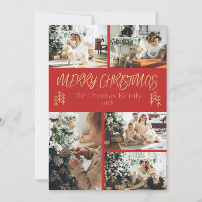 Cartão de Natal Clássico (Frente)