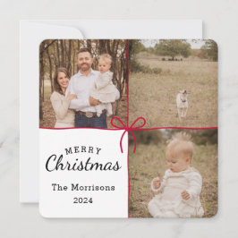 Cartão de Natal com 3 Imagens de Enrolamento do Ar