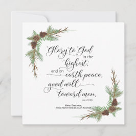 Cartão de Natal com Bíblia KJV Verse