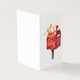 Cartão de Natal com Cartas Personalizadas para o P