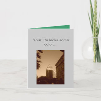 Cartão de Natal com cor