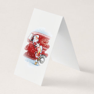Cartão de Natal com desenho animado Snow Maiden -