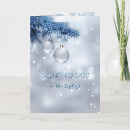 Cartão de Natal com Floco de Neve de inverno