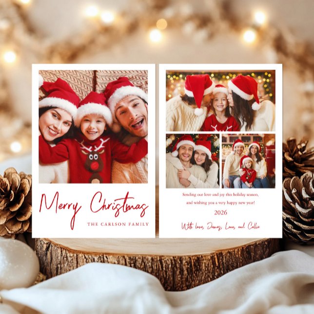 Cartão de Natal com Foto de Fim de Ano (Criador carregado)