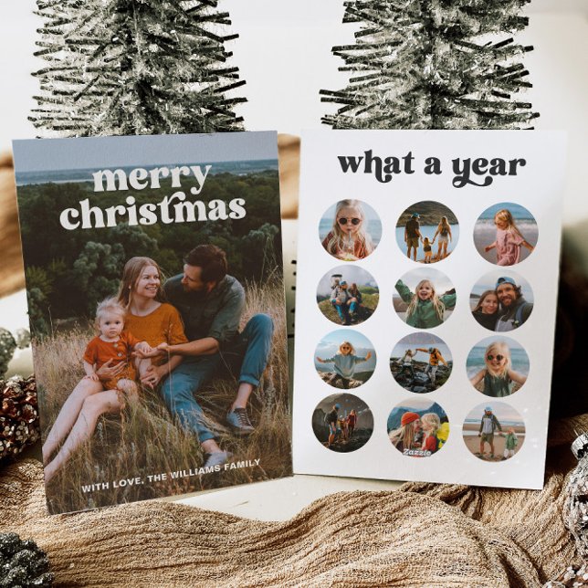 Cartão de Natal com Fotografias Múltiplas Retroati (Criador carregado)