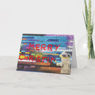 Cartão de Natal com Grafite Feliz Natal