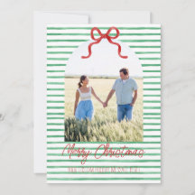 Cartão de Natal com Laço Personalizado
